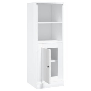 Credenza Bianco Lucido 36x35,5x103,5 cm in Legno Multistrato 816322