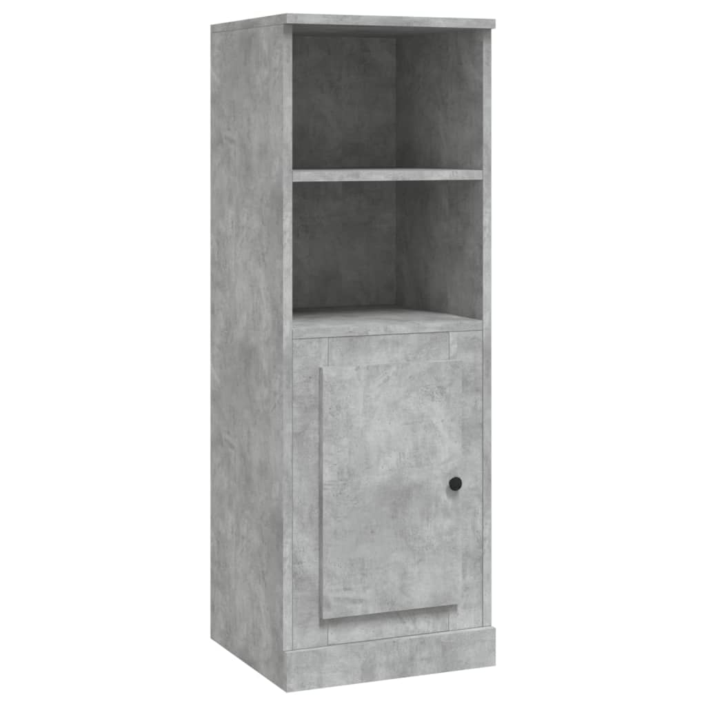 Credenza buffet cassettiera mobile contenitore organizer cucina soggiorno soggiorno alto 36 x 35,5 x 103,5 cm derivati ​​del legno grigio 02_0034430