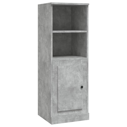 Credenza buffet cassettiera mobile contenitore organizer cucina soggiorno soggiorno alto 36 x 35,5 x 103,5 cm derivati ​​del legno grigio 02_0034430