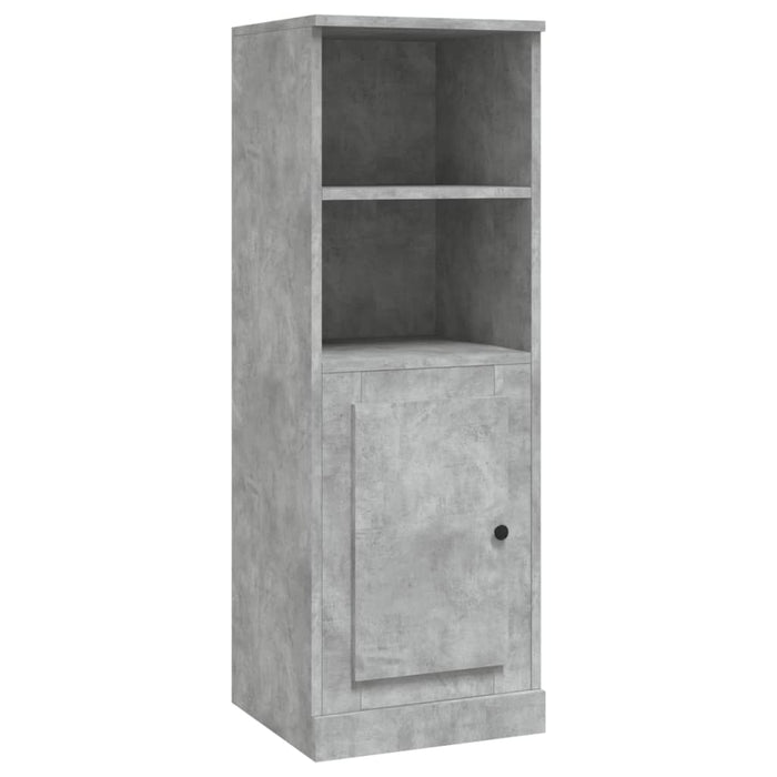 Credenza buffet cassettiera mobile contenitore organizer cucina soggiorno soggiorno alto 36 x 35,5 x 103,5 cm derivati ​​del legno grigio 02_0034430