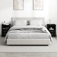 Comodini 2 pz Neri 43x36x60 cm 816331