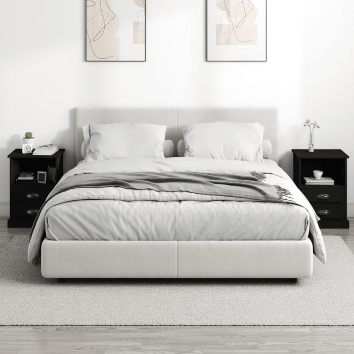 Comodini 2 pz Neri 43x36x60 cm 816331