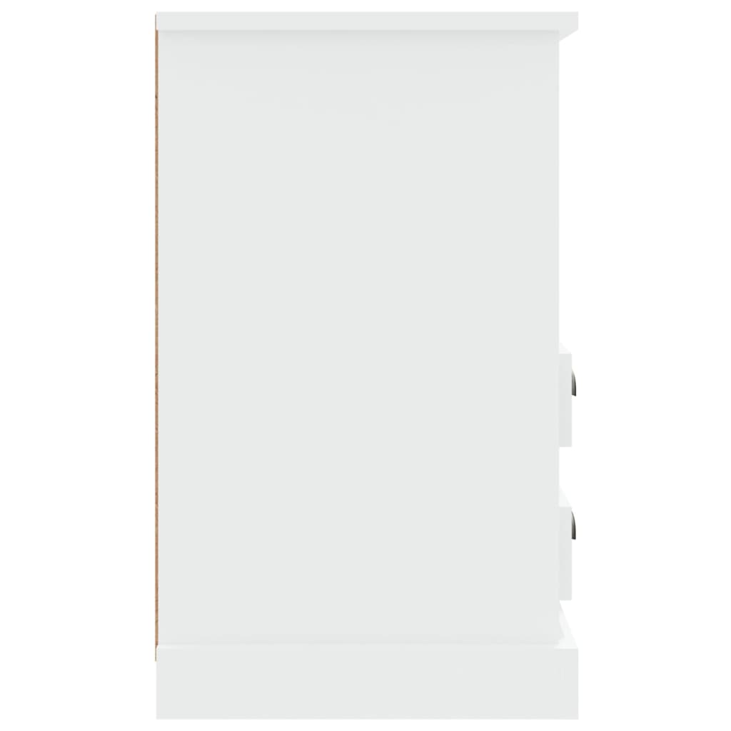 Comodini 2 pz Bianco Lucido 43x36x60 cm 816333