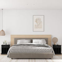 Comodini 2 pz Neri 43x36x50 cm 816347