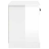 Comodini 2 pz Bianco Lucido 43x36x50 cm 816349