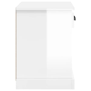 Comodini 2 pz Bianco Lucido 43x36x50 cm 816349