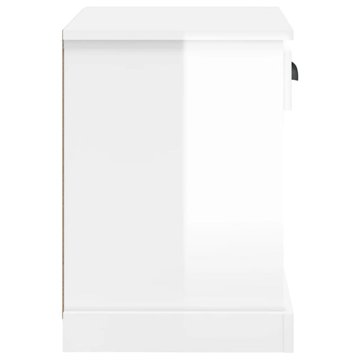 Comodini 2 pz Bianco Lucido 43x36x50 cm 816349