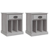 Comodini 2 pz Grigio Sonoma 43x36x50 cm 816357