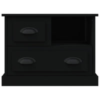 Comodino Nero 60x39x45 cm 816361