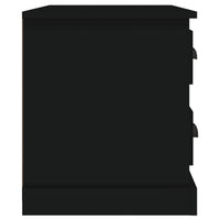 Comodino Nero 60x39x45 cm 816361