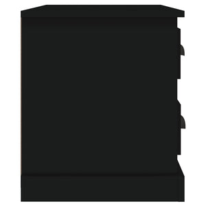 Comodino Nero 60x39x45 cm 816361