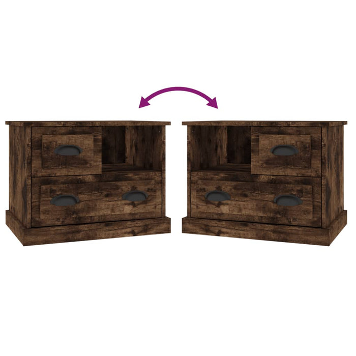 Comodino Rovere Fumo 60x39x45 cm