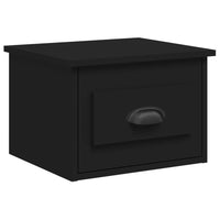 Comodino a Parete Nero 41,5x36x28 cm 816378