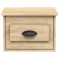Comodini a Parete 2 pz-Set di 2 Tavolino da notte Rovere Sonoma 41,5x36x28 cm