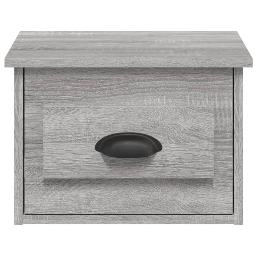 Comodino a Parete Grigio Sonoma 41,5x36x28 cm 816388