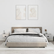 Comodini a Parete 2 pz-Set di 2 Tavolino da notte Grigio Sonoma 41,5x36x28 cm