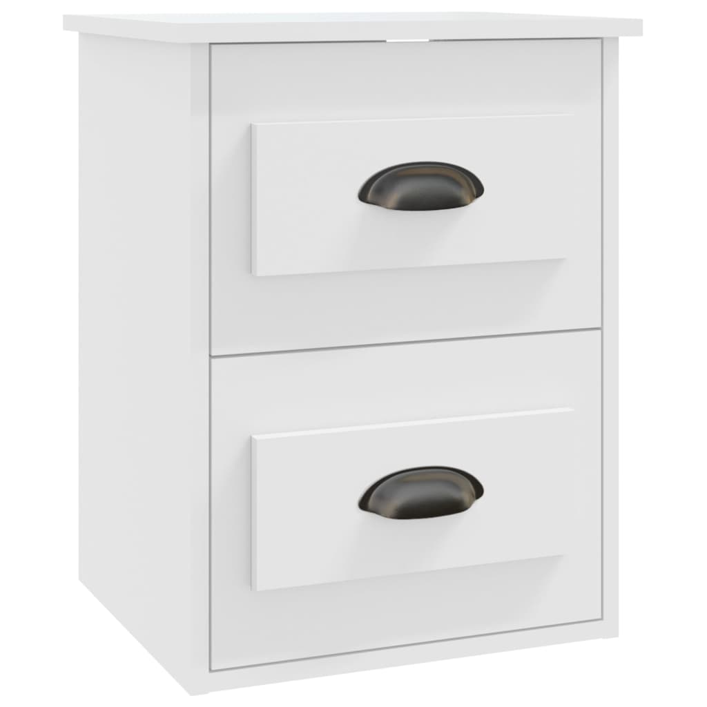 Comodino a Parete Bianco 41,5x36x53 cm 816392
