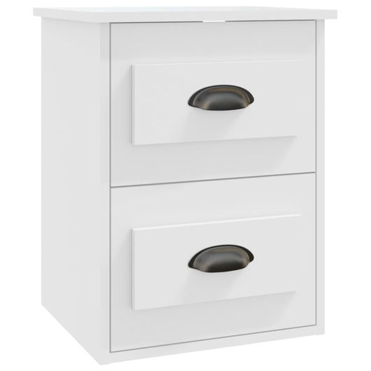 Comodino a Parete Bianco 41,5x36x53 cm 816392