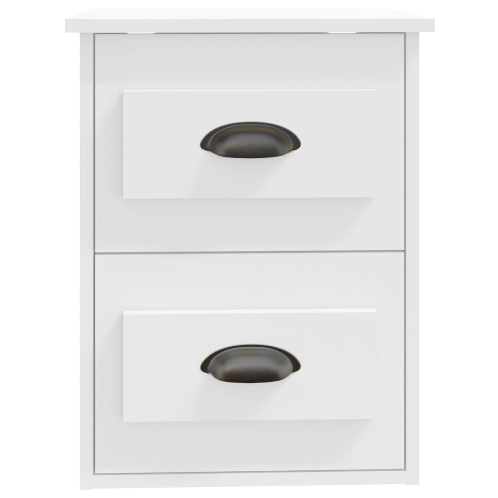 Comodino a Parete Bianco 41,5x36x53 cm 816392