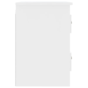 Comodino a Parete Bianco 41,5x36x53 cm 816392