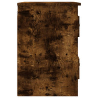 Comodini a Parete 2 pz Rovere Fumo 41,5x36x53 cm 816403