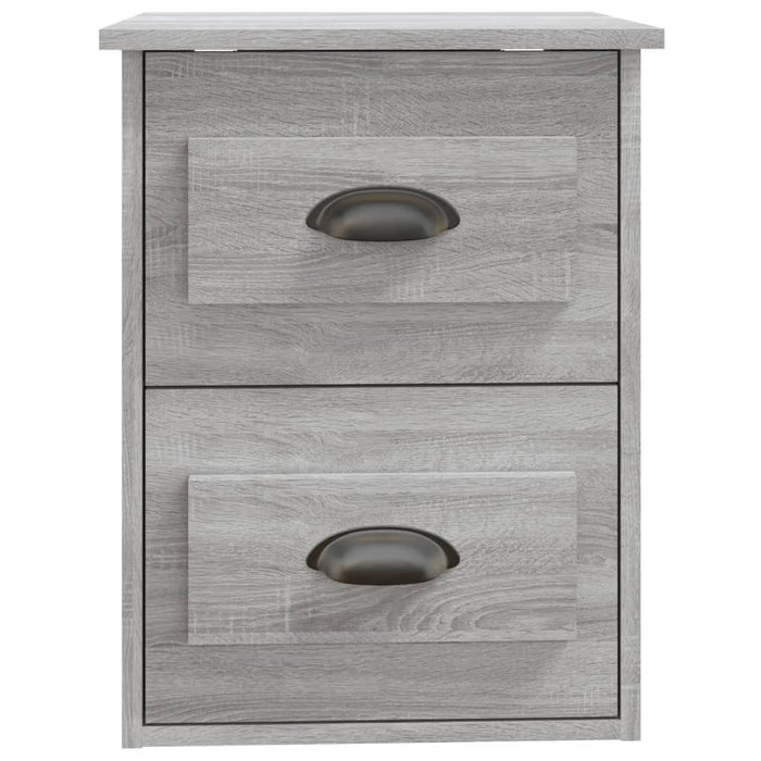 Comodino a Parete Grigio Sonoma 41,5x36x53 cm 816404