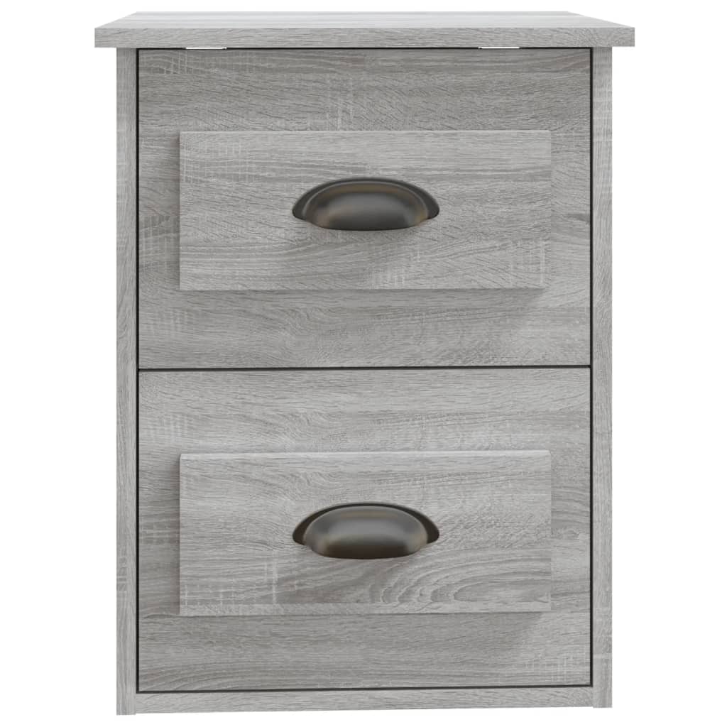 Comodino a Parete Grigio Sonoma 41,5x36x53 cm 816404