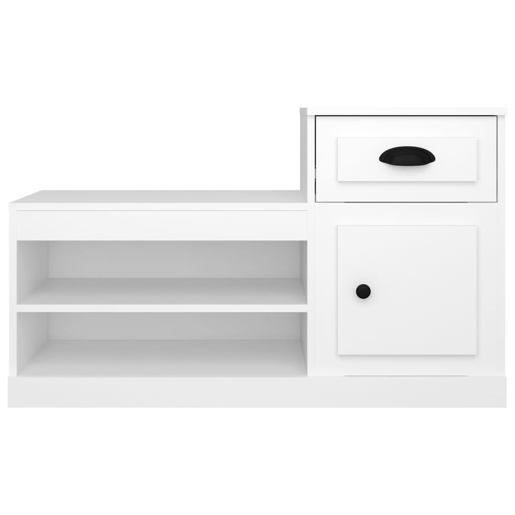 Scarpiera scarpiera mobile portaoggetti ingresso corridoio soggiorno 100 x 42 x 60 cm legno composito bianco 02_0021419