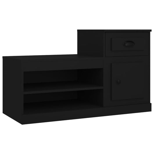 Scarpiera scarpiera mobile portaoggetti ingresso corridoio soggiorno 100 x 42 x 60 cm legno multistrato nero 02_0021935
