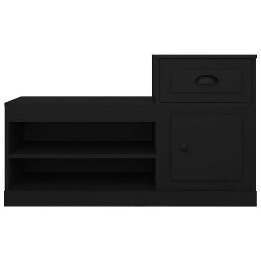 Scarpiera scarpiera mobile portaoggetti ingresso corridoio soggiorno 100 x 42 x 60 cm legno multistrato nero 02_0021935