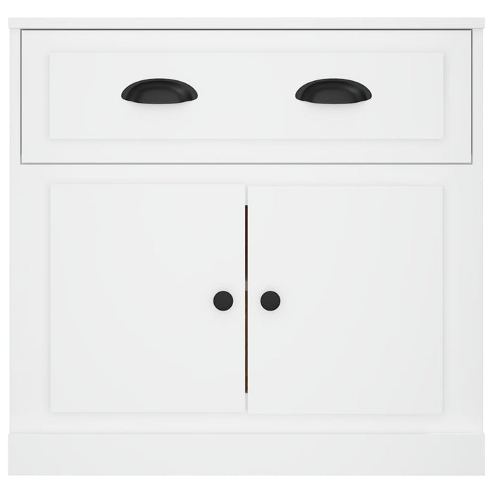 Credenza Bianca 70x35,5x67,5 cm in Legno Multistrato 816424