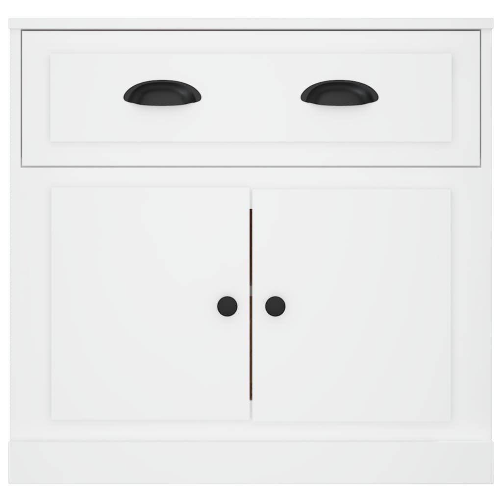 Credenza Bianca 70x35,5x67,5 cm in Legno Multistrato 816424