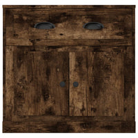 Credenza Rovere Fumo 70x35,5x67,5 cm in Legno Multistrato 816429