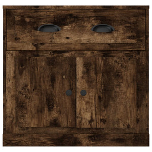 Credenza Rovere Fumo 70x35,5x67,5 cm in Legno Multistrato 816429