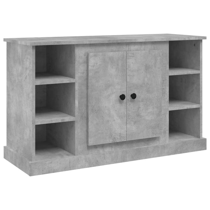 Credenza-Buffet-Armadio da cucina Grigio Cemento 100x35,5x60 cm in Legno Multistrato