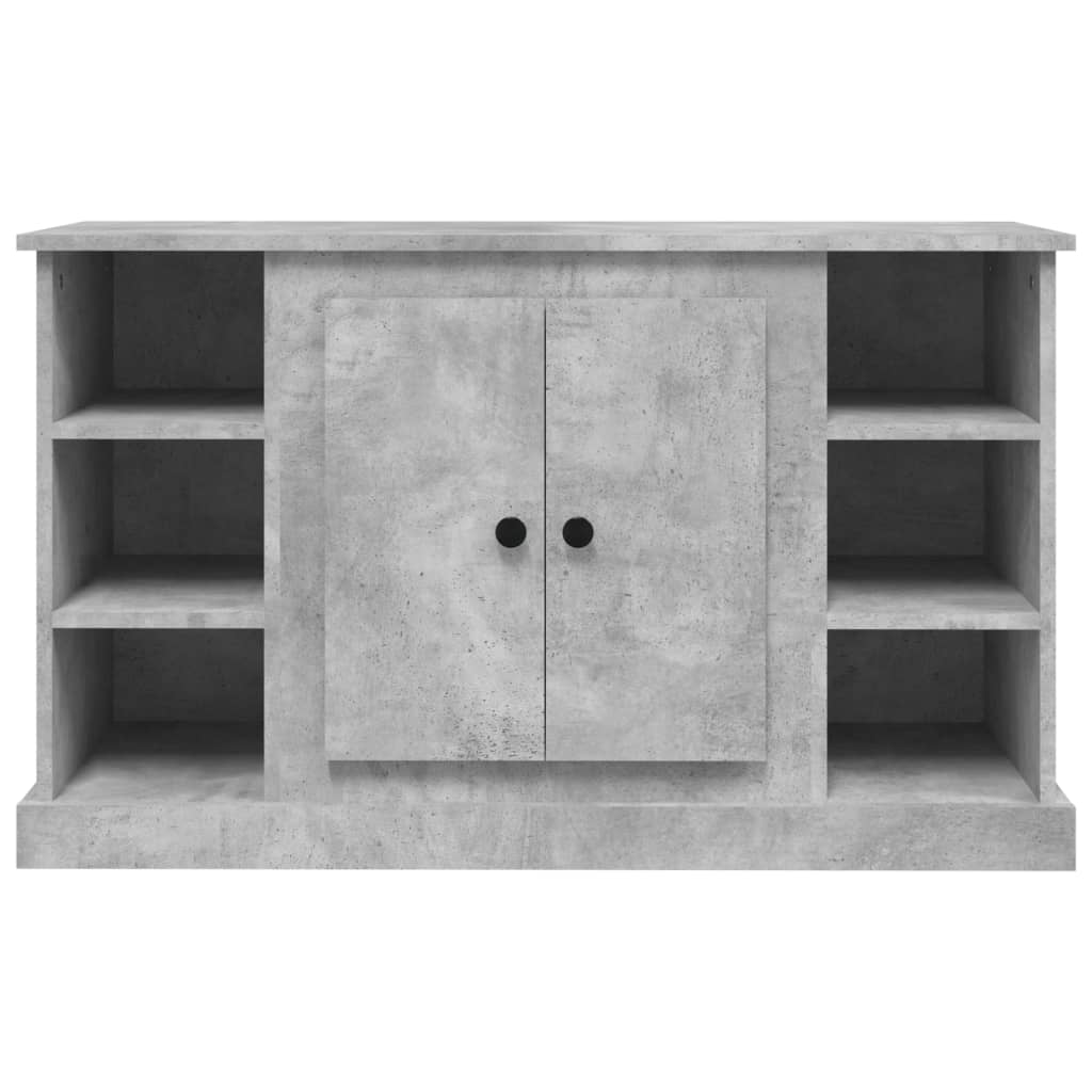 Credenza-Buffet-Armadio da cucina Grigio Cemento 100x35,5x60 cm in Legno Multistrato