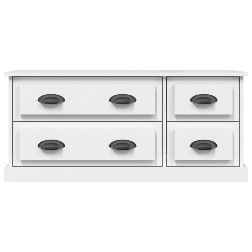 Mobile Porta TV-Mobile per TV-Credenza TV Bianco 100x35,5x45 cm in Legno Multistrato 596696