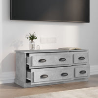 Mobile Porta TV Grigio Cemento 100x35,5x45cm Legno Multistrato 816452