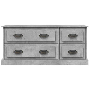 Mobile Porta TV Grigio Cemento 100x35,5x45cm Legno Multistrato 816452
