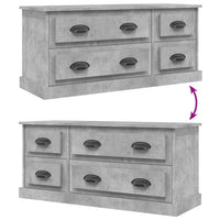 Mobile Porta TV Grigio Cemento 100x35,5x45cm Legno Multistrato 816452