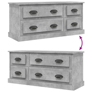 Mobile Porta TV Grigio Cemento 100x35,5x45cm Legno Multistrato 816452