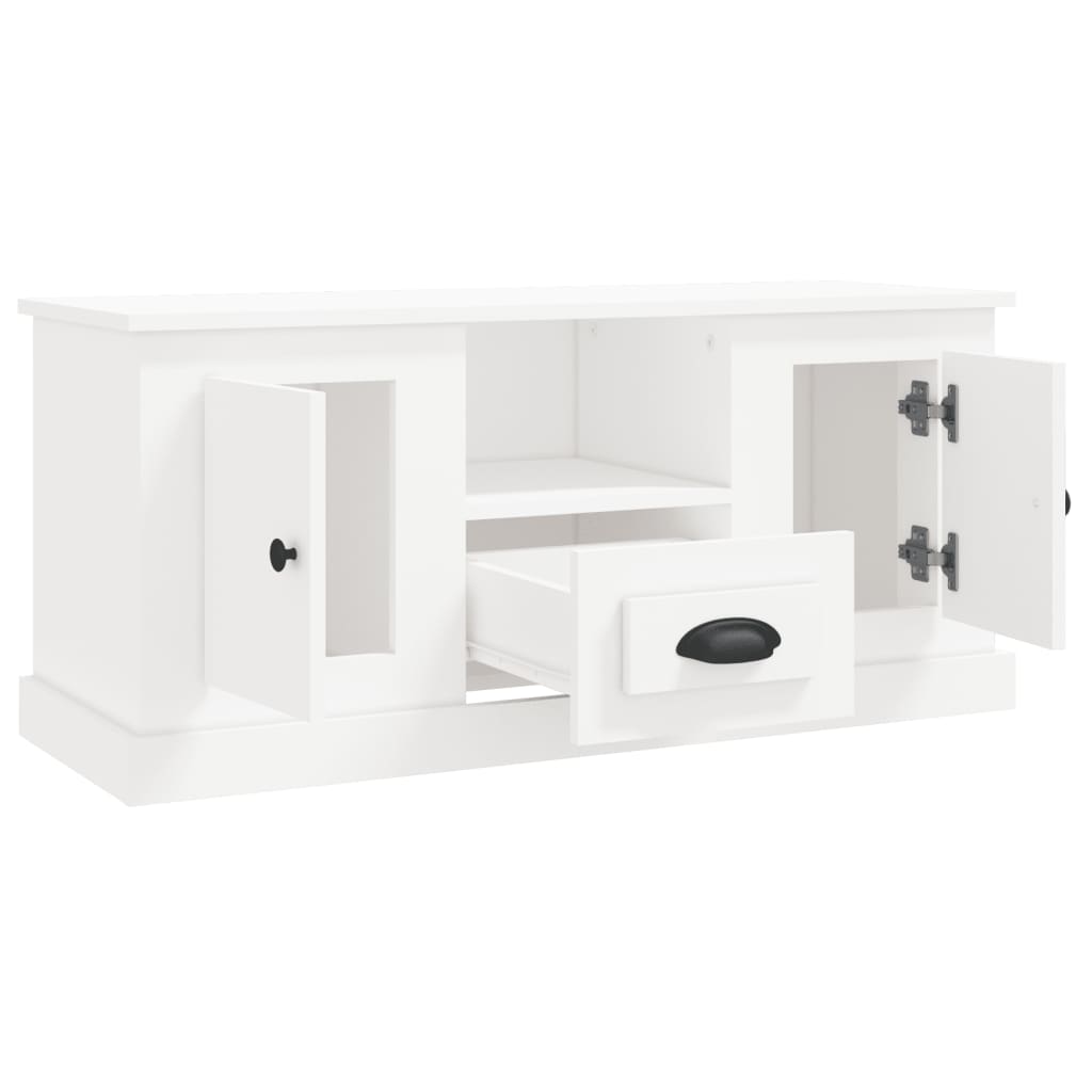 Mobile Porta TV-Mobile per TV-Credenza TV Bianco 100x35,5x45 cm in Legno Multistrato 947162