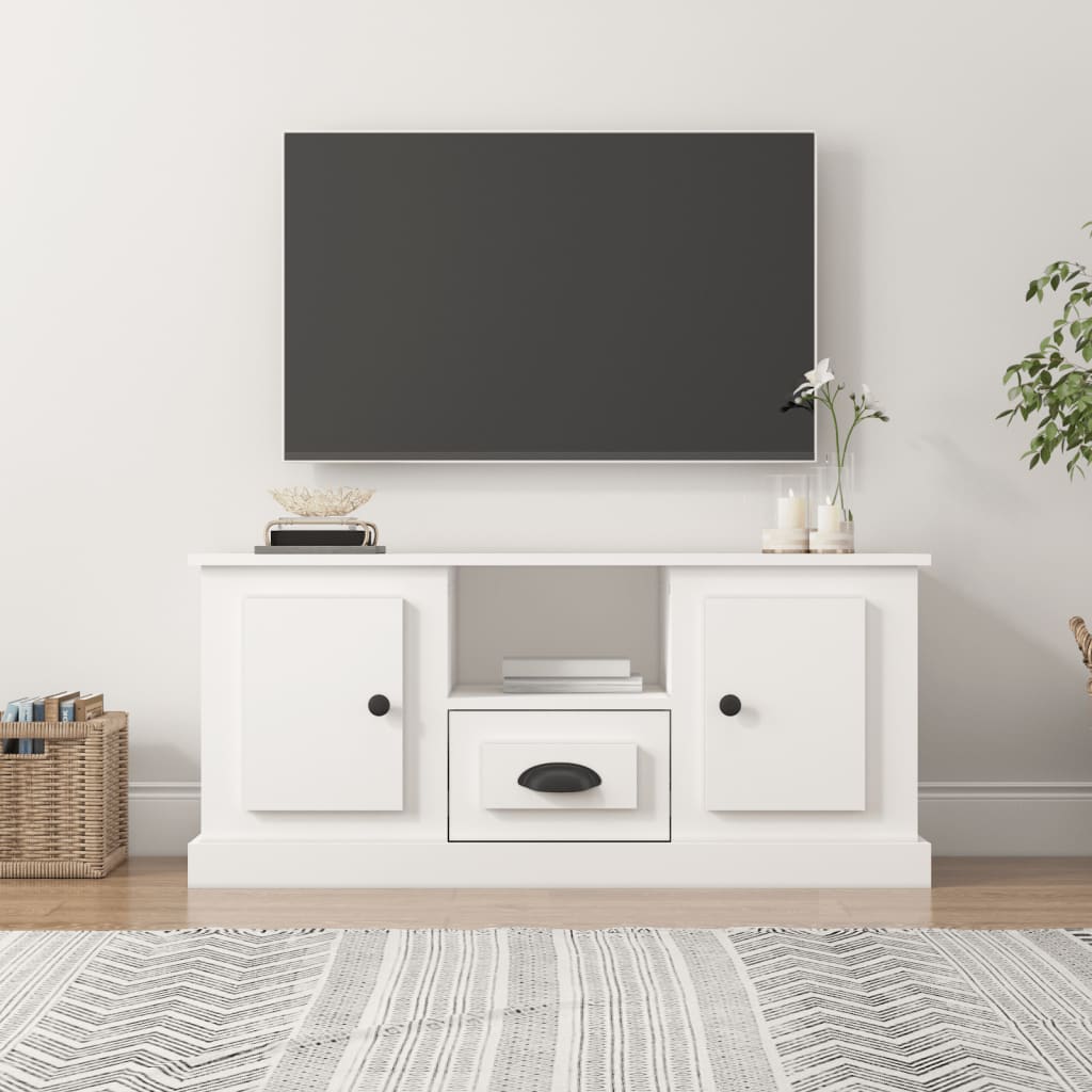Mobile Porta TV-Mobile per TV-Credenza TV Bianco 100x35,5x45 cm in Legno Multistrato 947162
