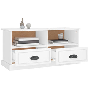 Mobile Porta TV Bianco 93x35,5x45 cm in Legno Multistrato 816464