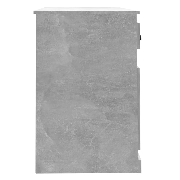 Scrivania Cassetto Grigio Cemento 115x50x75cm Legno Multistrato 816476