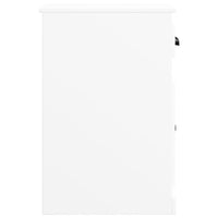 Mobiletto con Cassetto Bianco 40x50x75 cm in Legno Multistrato