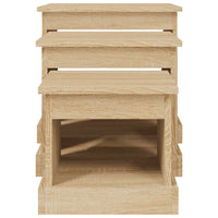 Tavolini da Salotto 3 pz Rovere Sonoma in Legno Multistrato 816491