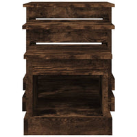 Tavolini da Salotto 3 pz Rovere Fumo in Legno Multistrato 816493