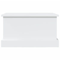 Contenitore Portaoggetti Bianco 50x30x28 cm Legno Multistrato