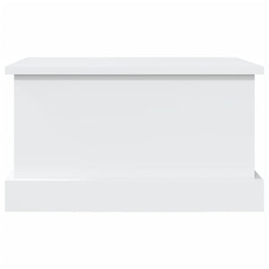 Contenitore Portaoggetti Bianco 50x30x28 cm Legno Multistrato